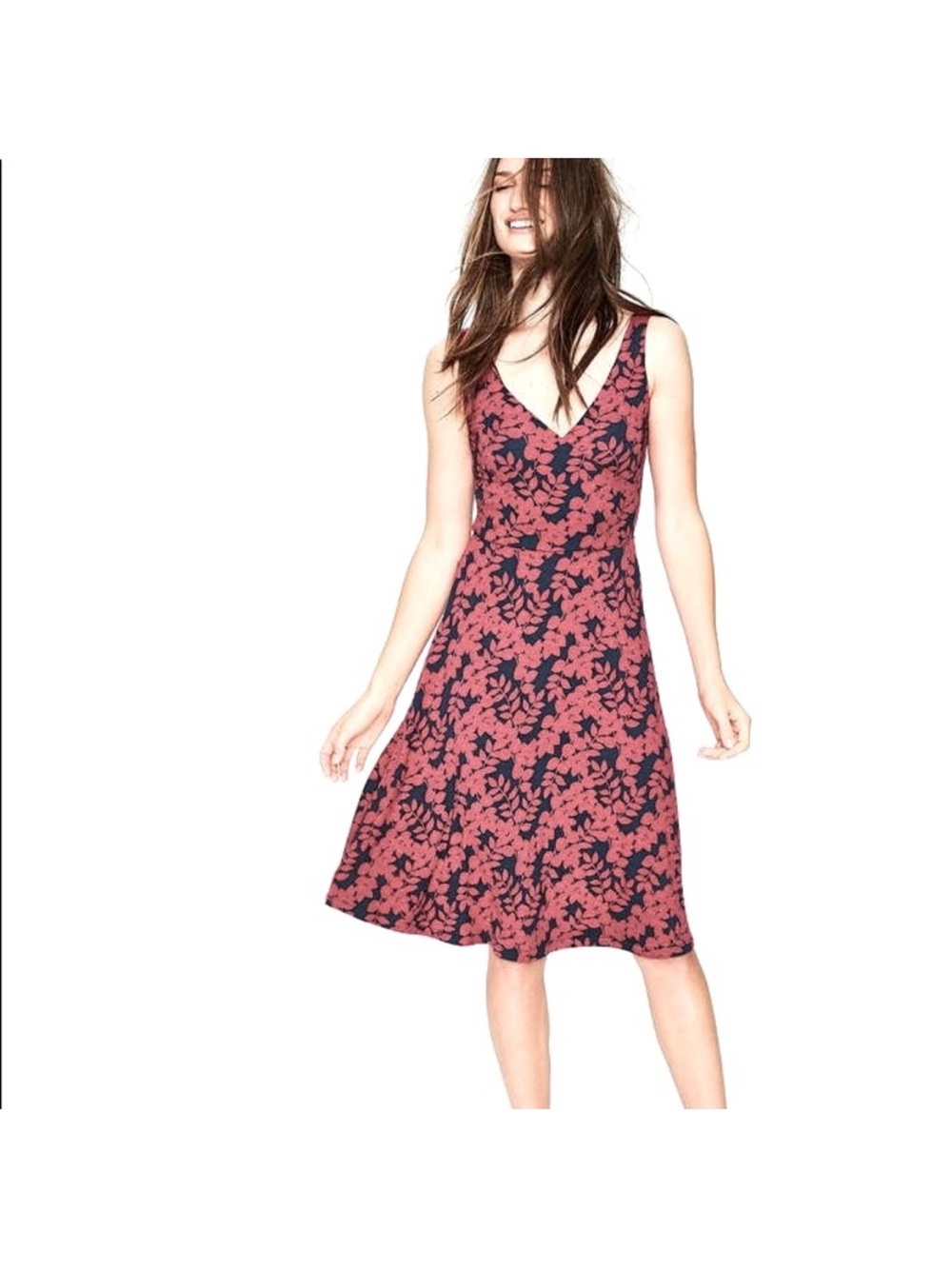Boden Willa Jersey Dress Floral Size 6